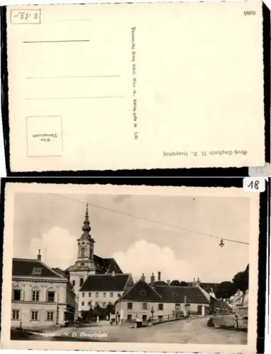 65408,Groß Siegharts Hauptplatz m. Uhrmacher Weichart