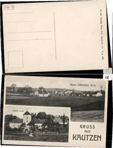 65425,Gruss aus Kautzen Schloss Ilmau b. Waidhofen Thaya