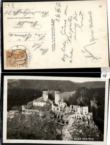 65426,Ruine Kollmitz a.d. Thaya b. Raabs 1930