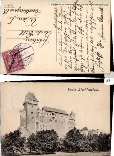65437,Veste Liechtenstein b. Mödling Maria Enzersdorf 1919