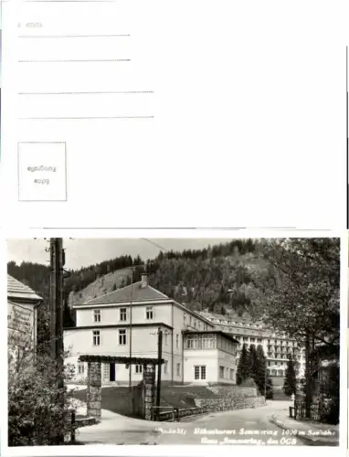 67059,Semmering Haus Strassenpartie beim Hotel