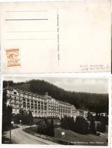 67089,Semmering Hotel Panhans 1929