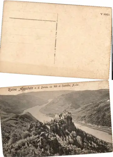 68416,Ruine Aggstein in d. Wachau 1913