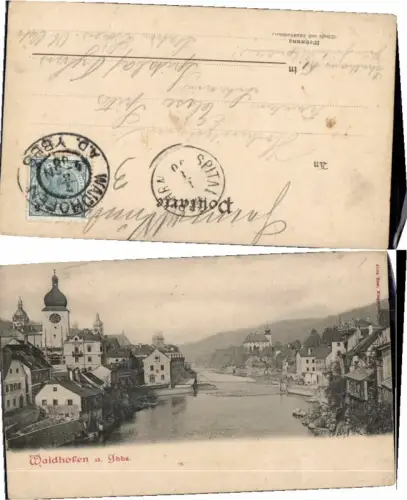 68554,Waidhofen a.d. Ybbs Partie im Ort um 1898