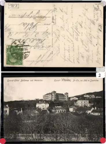 68602,Vöslau Grand Hotel Bellevue Waldvillen pub Ledermann 7089A