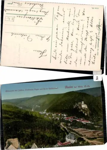 68606,Baden bei Wien Helenental Rauhenstein pub Ledermann 11514 pb.
