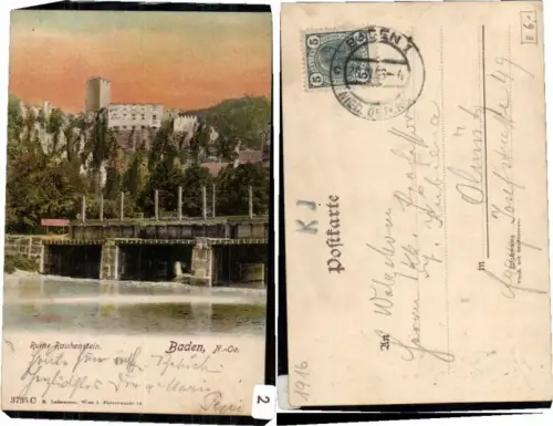 68620,Baden bei Wien Ruine Rauhenstein pub Ledermann 3735c