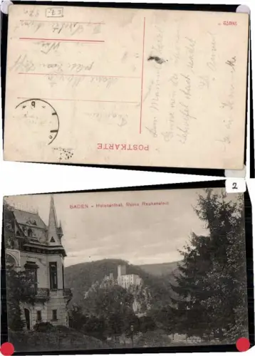 68656,Baden b. Wien Helenental Rauhenstein RAR AK 1920