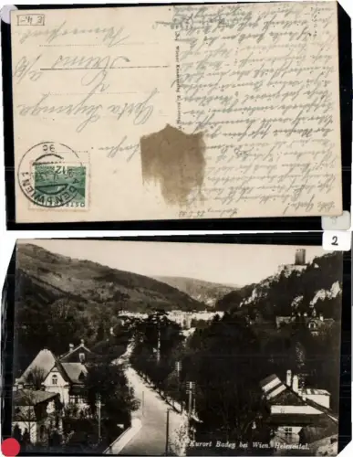 68668,Baden bei Wien Helenental RARE Fotokarte 1933