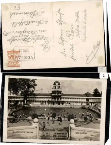 68670,Wassersportarene Vöslau Leute im Bad 1928