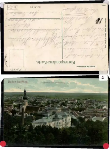 68672,Baden bei Wien Totale 1915