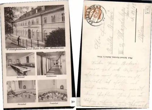 68689,Baden b. Wien Marchetstrasse Bad Mehrbildkarte