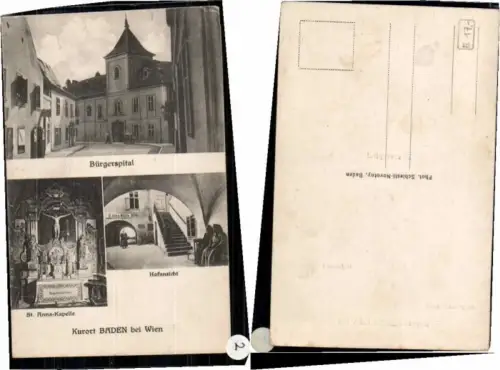 68808,Baden b. Wien Bürgerspital Anna Kapelle 1905
