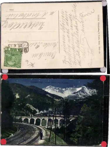 69503,Semmering Kalte Rinne Rax in d Nacht Sterne 1914