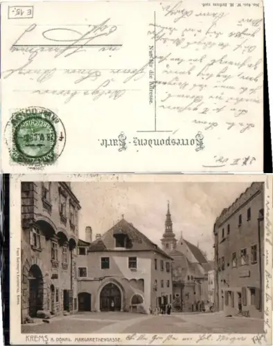 69563,Krems a.d. Donau Margarethengasse Strassenpartie 1908