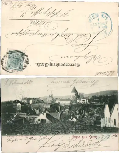 69565,Gruss aus Krems a.d. Donau Ortsrand um 1898