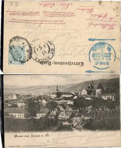 69575,Gruss aus Krems a.d. Donau 1900