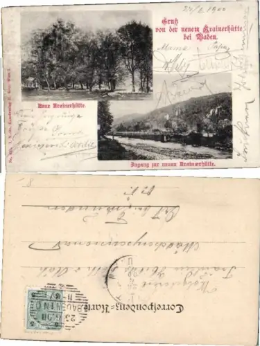 70120,Gruss v.d. Krainerhütte b. Baden Wien Mödling