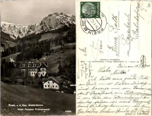 71571,Hotel Preinerwand b. Prein a.d. Rax Reichenau