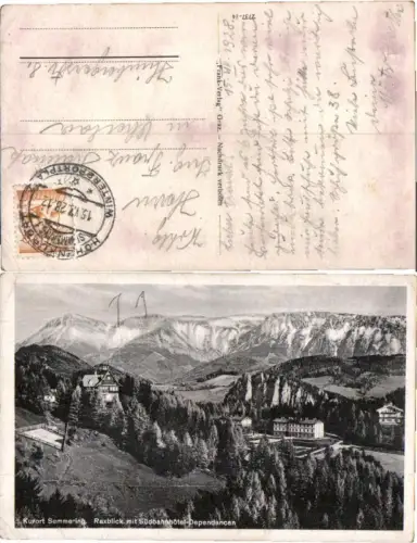 71574,Semmering Rax Südbahnhotel 1928