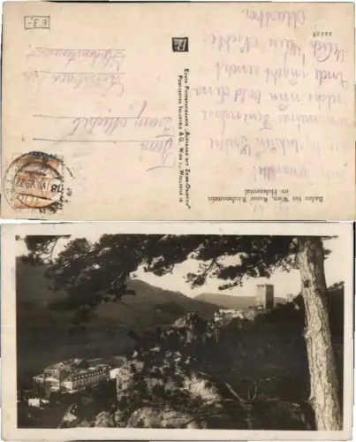 71644,Rauhenstein Helenental Baden b Wien