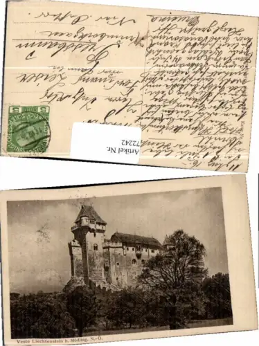 72242,Veste Liechtenstein b. Mödling 1916