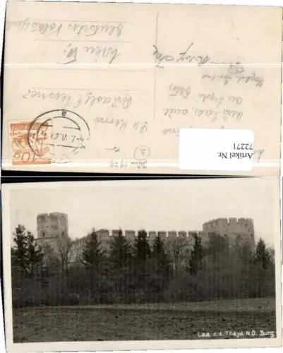 72271,FotoAK Laa a.d. Thaya Burg 1929