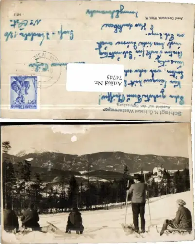 74745,FotoAK Schlagl Hotel Westermayer Rodelgruppe Skifahrer