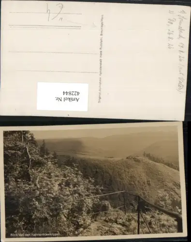 422844,Blick von den Hahnenkleeklippen b. Braunlage