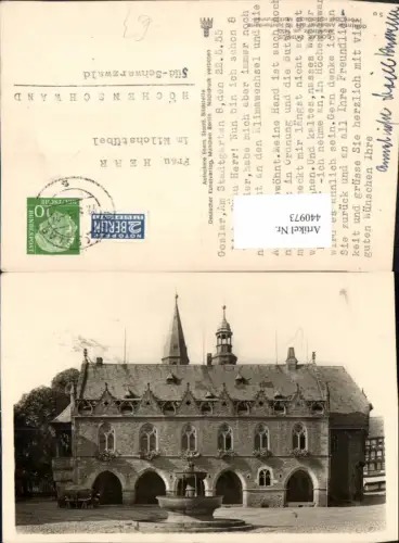 440973,Goslar Rathaus Gebäude Brunnen