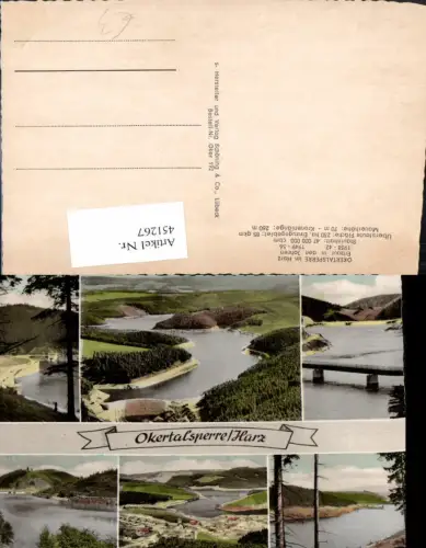 451267,Okertalsperre im Harz b. Altenau Stausee Brücke Mehrbildkarte