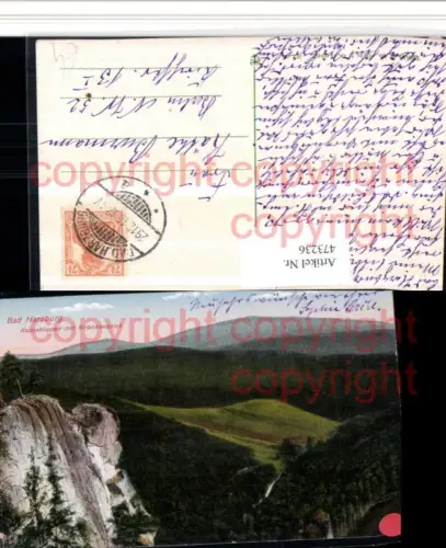 473236,Bad Harzburg Rabenklippen m. Brockenblick
