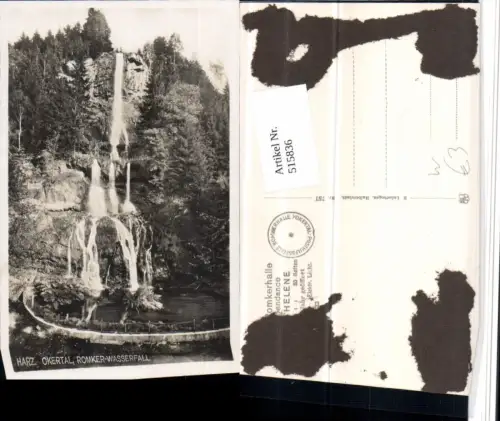 515836,Okertal im Harz Romker Wasserfall b. Romkerhall