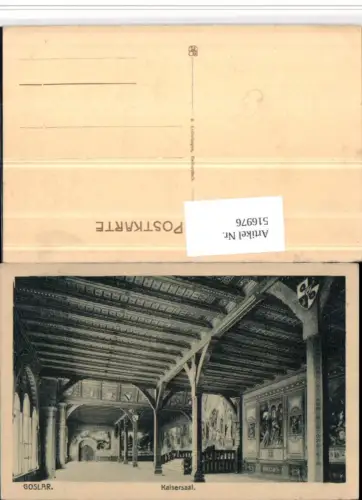 516976,Goslar am Harz Kaisersaal Innenansicht