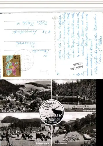 517488,Altenau im Oberharz Schwimmbad Konzertgarten Mehrbildkarte