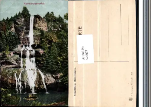 520977,Okertal im Harz Romkerhaller Wasserfall Romkerhalle Goslar