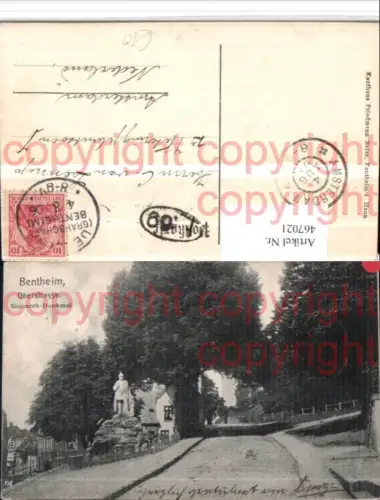 467021,Bentheim Oberstraße Bismarck-Denkmal