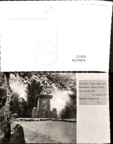 424112,Tietlingen b. Fallingbostel Lönsgrab Grabmal Text