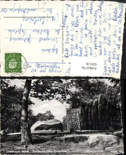 424118,Lüneburger Heide Hermann Löns Grabstätte b. Tietlingen
