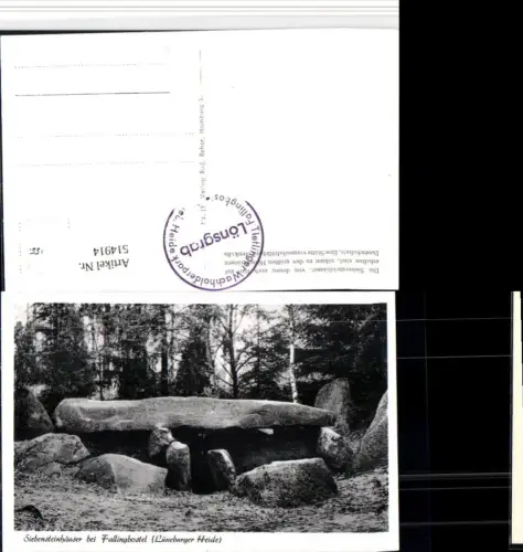 514914,Lüneburger Heide Siebensteinhäuser b. Fallingbostel Felsen