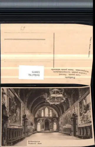 320975,Hildesheim Rathaus Saal Innenansicht