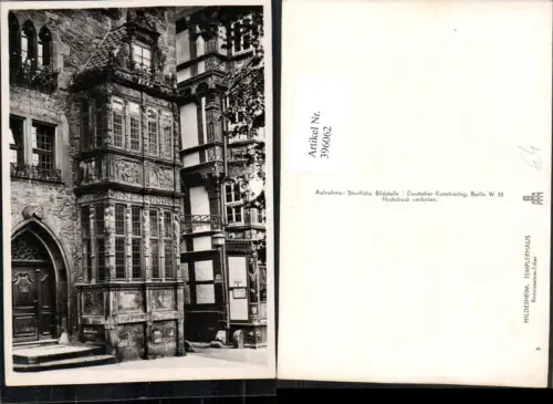 396062,Hildesheim Templerhaus Renaissance-Erker