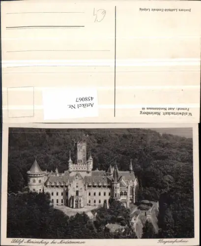 458067,Schloss Marienberg b. Nordstemmen Fliegeraufnahme