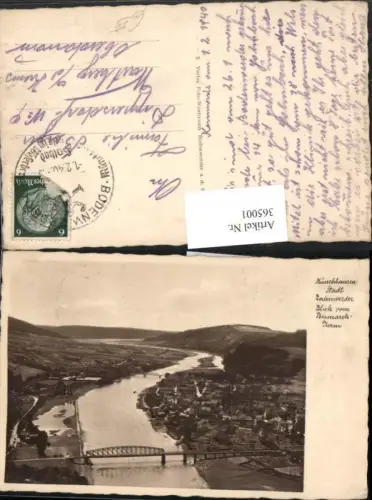 365001,Münchhausenstadt Bodenwerder Totale vom Bismarck-Turm