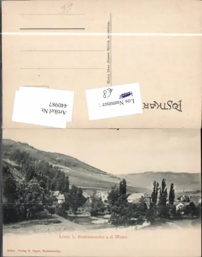 440987,Linse b. Bodenwerder an d. Weser Teilansicht