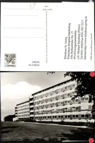 365067,Harderberg b. Osnabrück Georgsmarienhütte Franziskus Hospital Krankenhaus