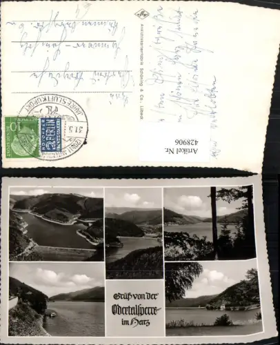 428906,Odertalsperre im Harz b. Bad Lauterberg Stausee Mehrbildkarte