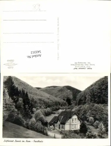 543312,Lonau b. Herzberg am Harz Göttingen Oberharz Forsthaus