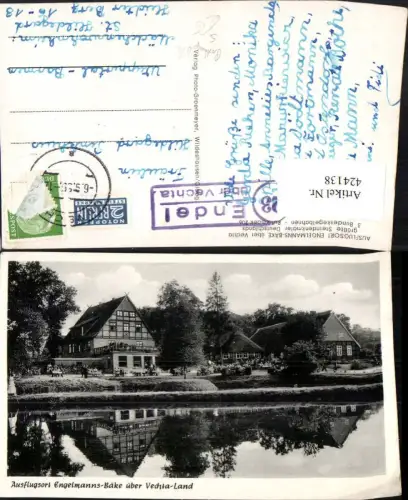 424138,Engelmanns-Bäke b. Visbek Häuser Posthilfsstelle Endel über Vechta