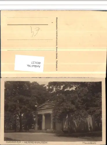 493127,Hannover Herrenhausen Mausoleum